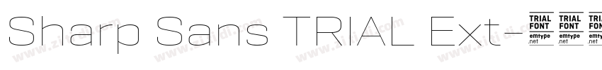 Sharp Sans TRIAL Ext字体转换